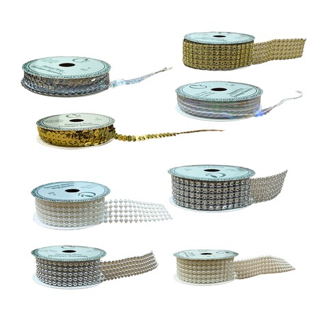 View Diamond Wrap Ribbon, Assorted Colors,
