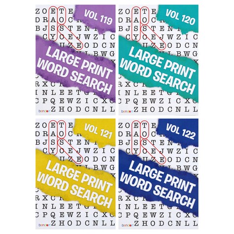 View bendon large print word search puzzle
