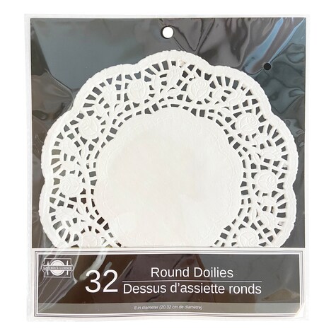 View Round Paper Doilies, 8 in.