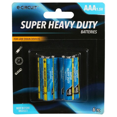 View ECircuit Super Heavy Duty AAA