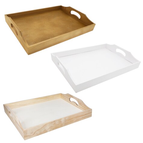 View Large Wood Tray 15x11in.