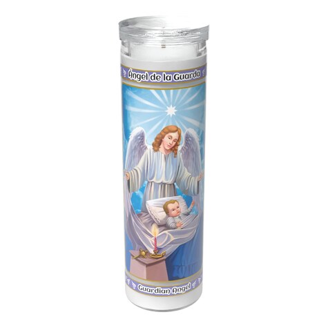 View Guardian Angel Glass Prayer Candles,