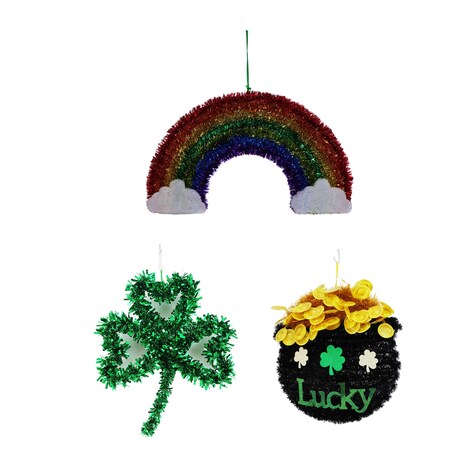 View St. Patrick's Day Tinsel Shamrock