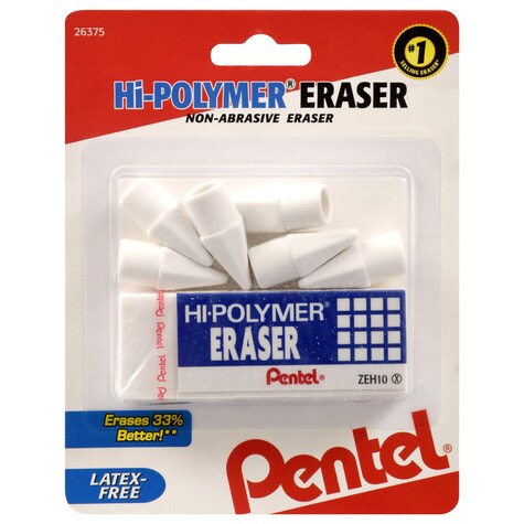 View Pentel HiPolymer White Erasers