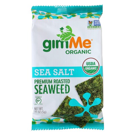 Bulk GimMe Organic Premium Roasted Seaweed with Sea Salt, 0.17oz