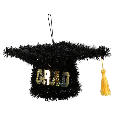 View Tinsel 3D Graduation Caps, 5x5x2.75in.