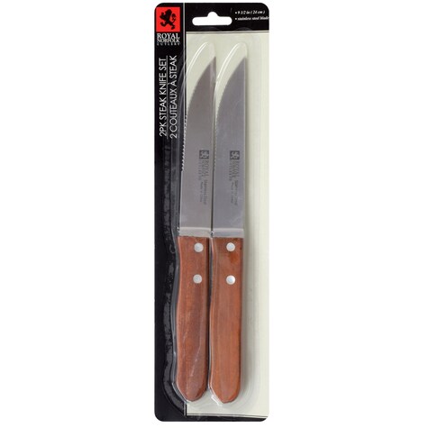 Bulk Royal Norfolk StainlessSteel Steak Knives, 2ct. Packs Dollar Tree