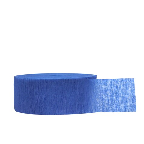 View Blue Crepe Paper Streamer, 175ft.