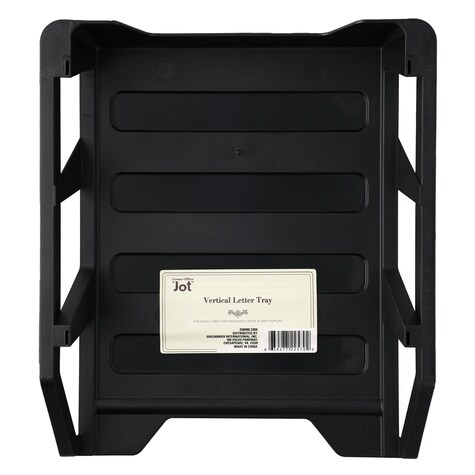 View Jot Black Vertical Letter Trays