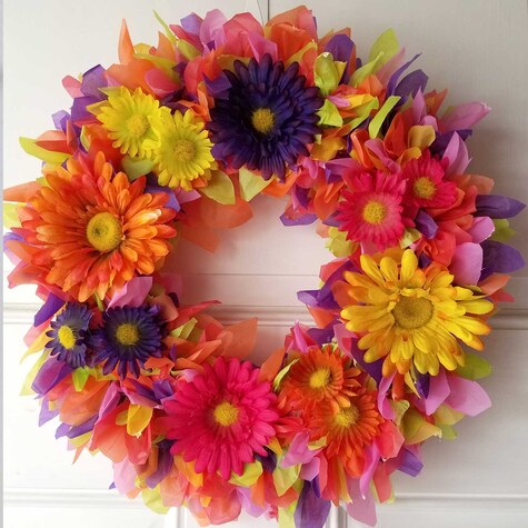 DIY Floral Spring Wreath | Dollar Tree