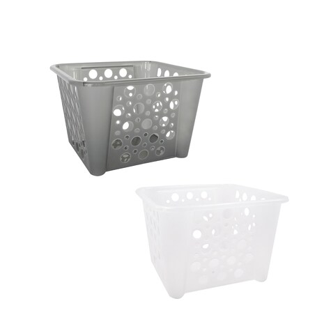 View Rectangular Plastic Slotted Storage Baskets,