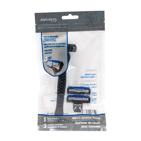 View Assured For Men Razors, 4ct.