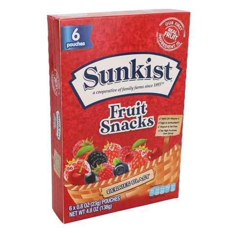 View Sunkist Fruit Snacks, 6ct. 4.8