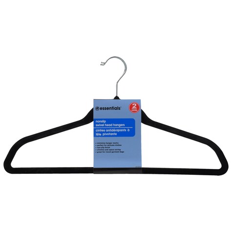 Bulk Essentials FeltCovered SwivelHead Hangers, 2ct. Packs Dollar Tree