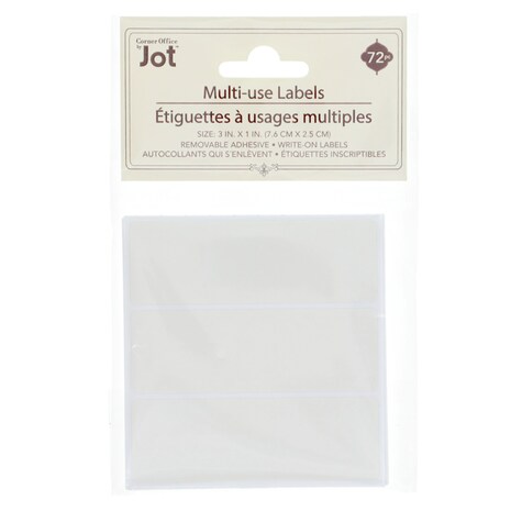 Bulk Jot Removable MultiPurpose Labels, 72ct. Packs Dollar Tree