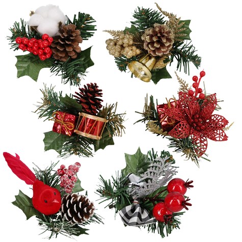 DollarTree.com | Bulk Christmas House Bird, Holly, Gift, and Pinecone ...