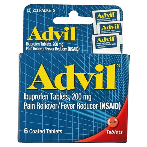 View Advil 200mg. Ibuprofen Tablets, 6ct.