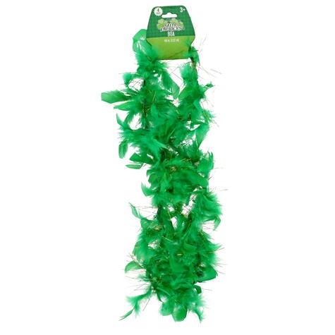 Bulk St. Patrick's Day Green Feather Boas, 48 in. Dollar Tree