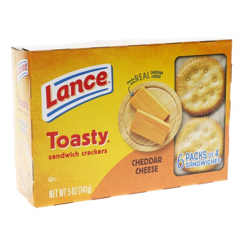 View Lance Toasty Cheddar Cheese Crackers,