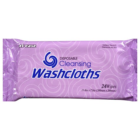 Bulk Disposable Cleansing Washcloths, 24ct. Packs Dollar Tree