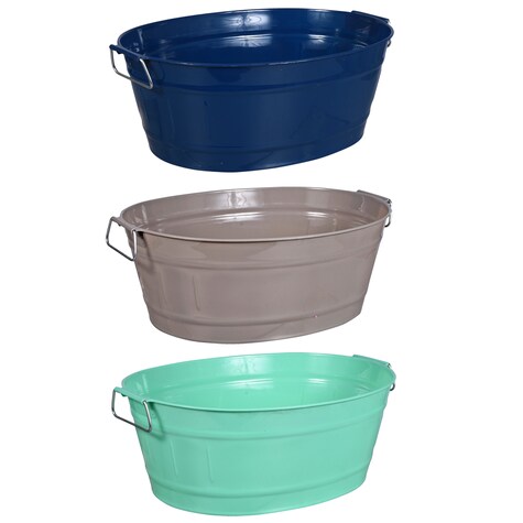 Bulk Oblong Plastic Tubs with Handles, 12.5x8.75 in. Dollar Tree