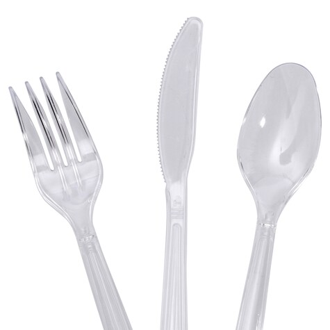 Bulk Clear Plastic Utensils, 48ct. Bags Dollar Tree