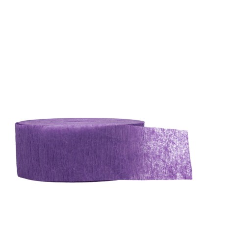 View Purple Crepe Paper Streamer, 175ft.