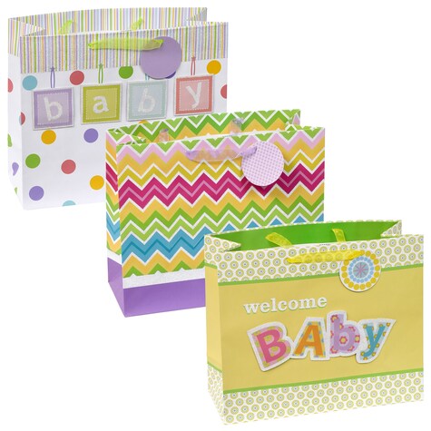 Dollartree Com Bulk Voila Large Horizontal Baby Shower Gift Bags