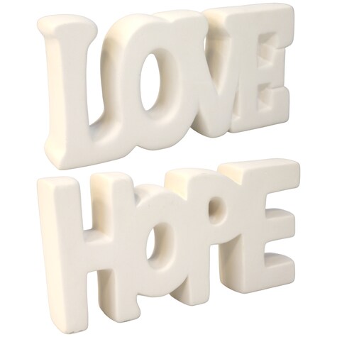 View DIY Ceramic Words Tabletop Decor,