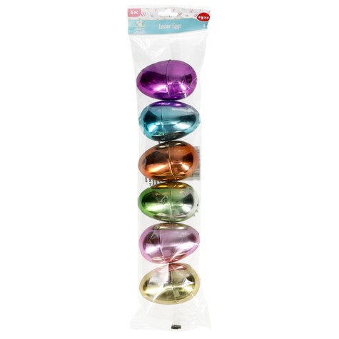 View Colorful Fillable Metallic Plastic Easter