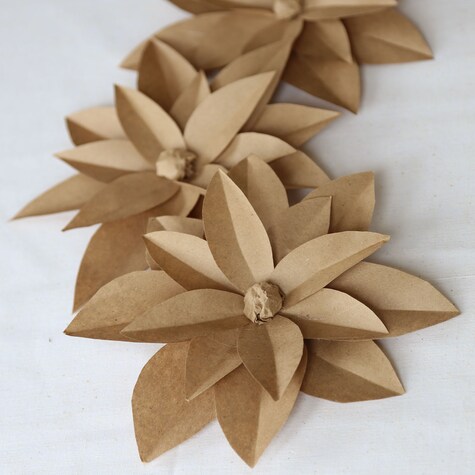 Brown Paper Flowers