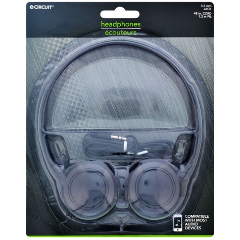 View ECircuit Black Round OverEar Headphones