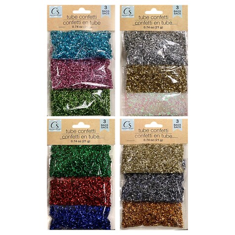 View Crafter's Square Tube Confetti, 3ct.