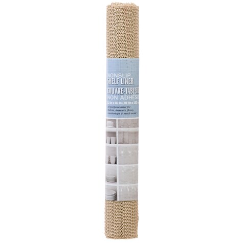 Bulk Tan Non Slip Plastic Shelf Liners 60x12 In Rolls Dollar Tree