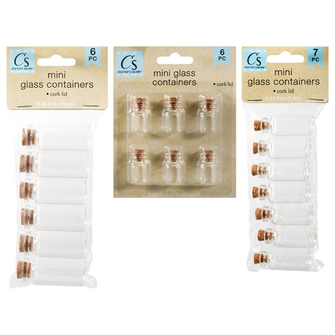 View Crafter's Square Clear Glass Bottles