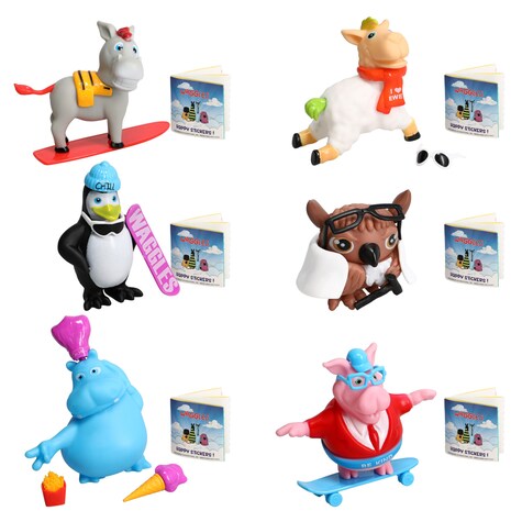 Waggles Collectible Figurine, 4pc. Dollar Tree