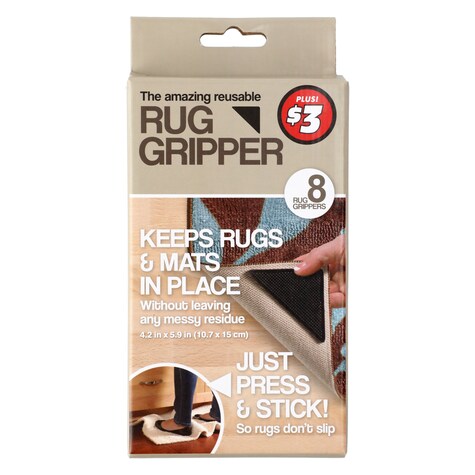 View Reusable Adhesive Rug Grippers, 8ct.