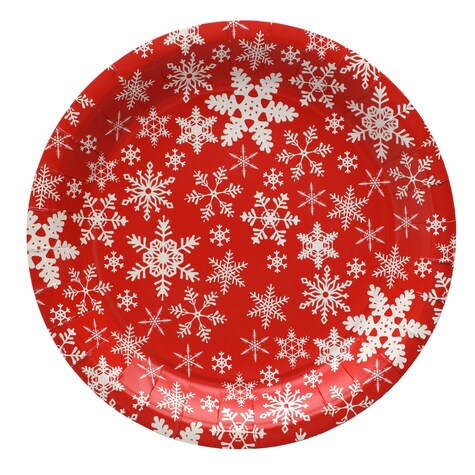 View Christmas House Snowflake Plates, 18-ct.