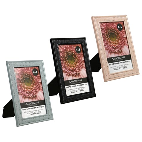 Special Moments Faux Leather Frames, 4x6 in. Dollar Tree