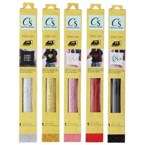 View Crafter's Square IronOn Glitter Vinyl