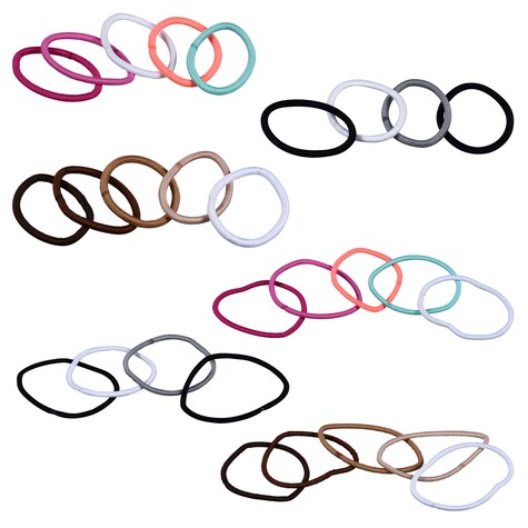 Bulk Brightly Colored NoSlip Hair Elastics Dollar Tree