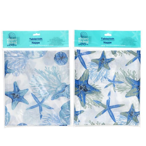 View Shore Living Oblong Plastic Tablecloths,