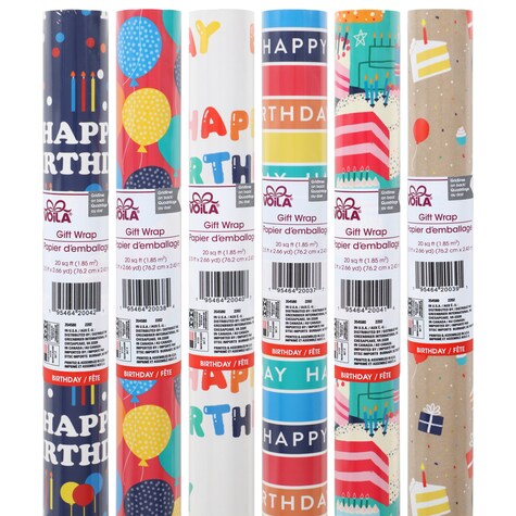 View Voila Assorted Birthday Gift Wrapping