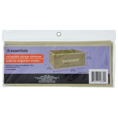 View Essentials Beige Collapsible Storage Containers