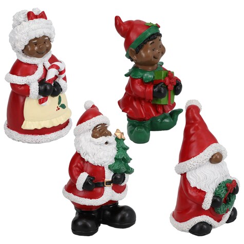 View Christmas House AfricanAmerican Christmas Figurines,