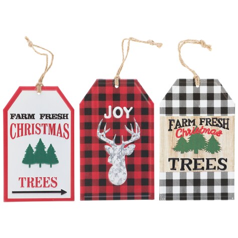 View Christmas House Metal Luggage Tag