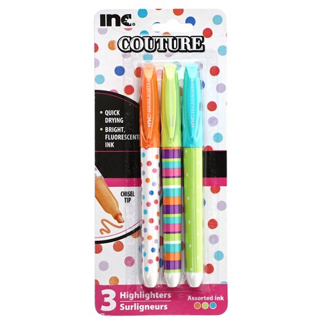 View Inc. Couture Highlighters, 3ct. Packs