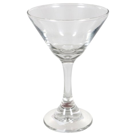 View Simple Clear Glass Martini Glasses,