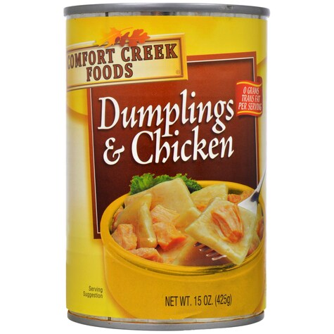 Bulk Comfort Creek Foods Dumplings And Chicken 15 Oz Cans