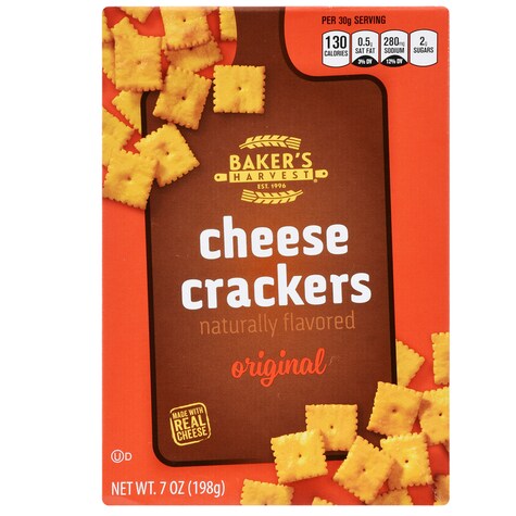 Bulk Baker's Harvest Original Cheese Crackers, 7-oz. Boxes | Dollar Tree